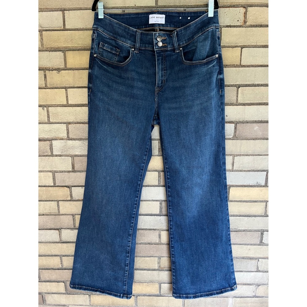 Lane Bryant Tighter Tummy High-Rise Bootcut Jeans Dark Wash Size 14 Stretch